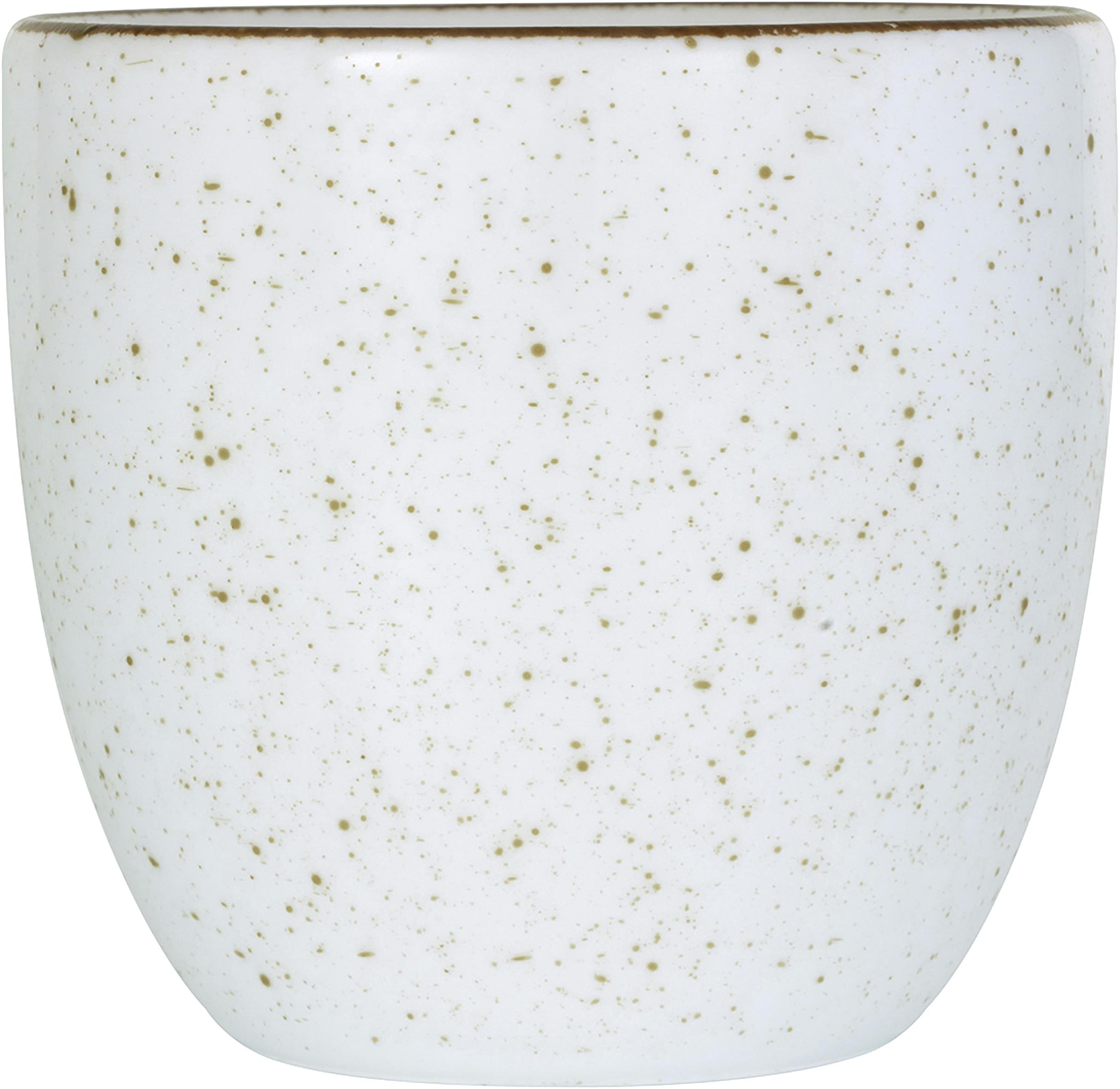 Kaffeebecher Capri aus Porzellan ca. 300ml - Weiß, MODERN, Keramik (9/9/8,5cm) - Premium Living