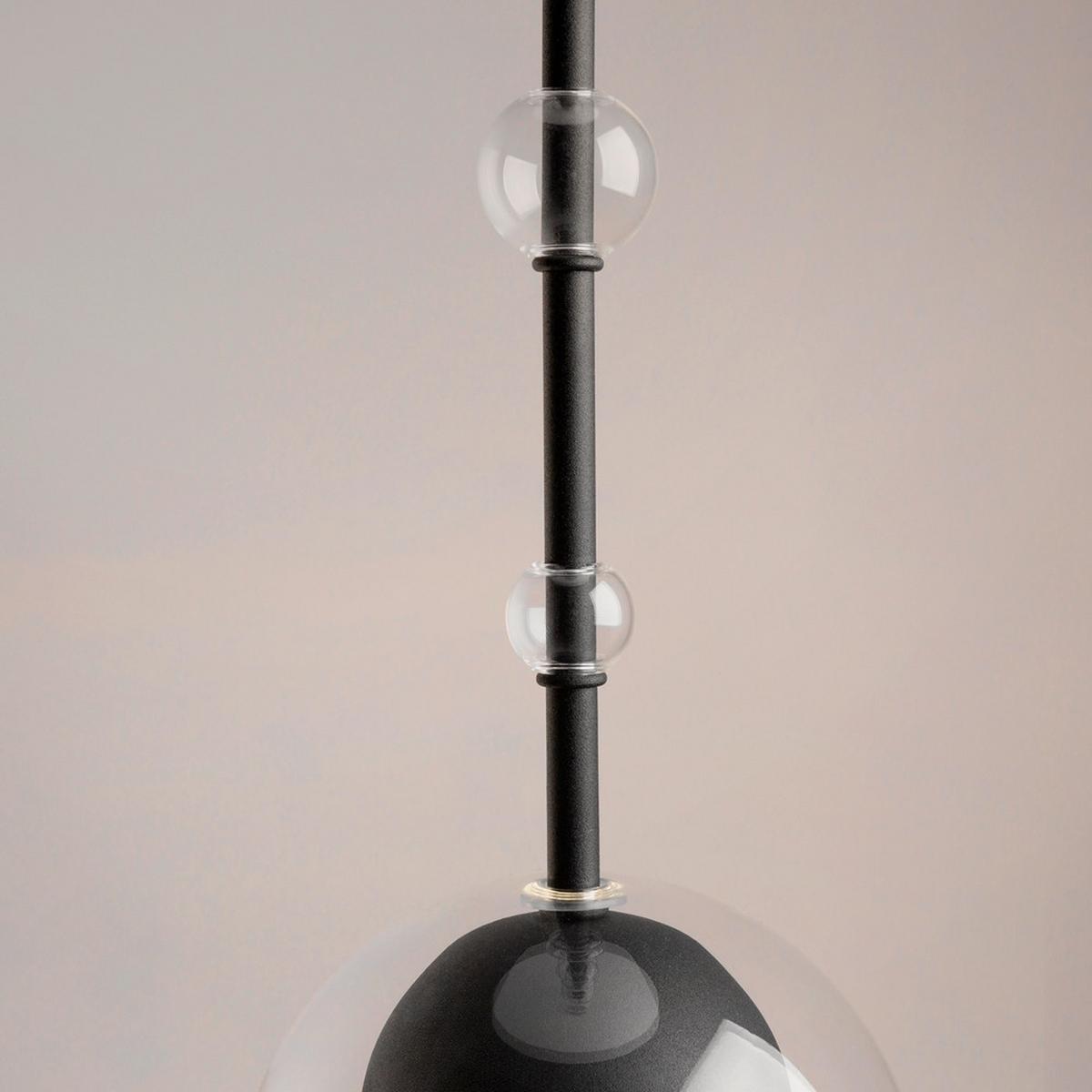 PENDELLEUCHTE ROS - Schwarz, Modern, Metall (16/74cm) - MAYTONI