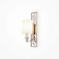 Wandleuchte Vittoria Goldfarben/Creme max. 40 Watt - Goldfarben/Creme, Trend, Kunststoff/Textil (15/42/20cm) - MAYTONI