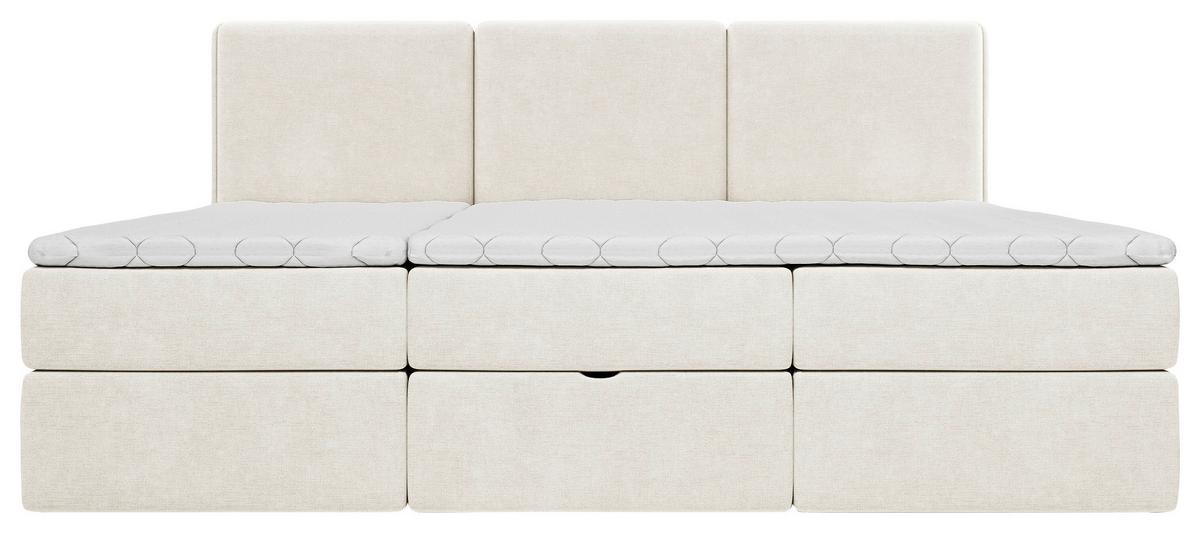 Familienbett Domino Combo Creme ca.240x200cm - Creme/Schwarz, MODERN, Holz/Holzwerkstoff (240/200cm) - MID.YOU