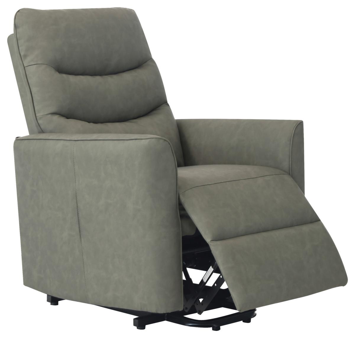 Tv-fotelj Bishop, Zelena, Videz Usnja, Relax Funkcija - črna/zelena, Konvencionalno, kovina/tekstil (76/105/88cm) - Modern Living