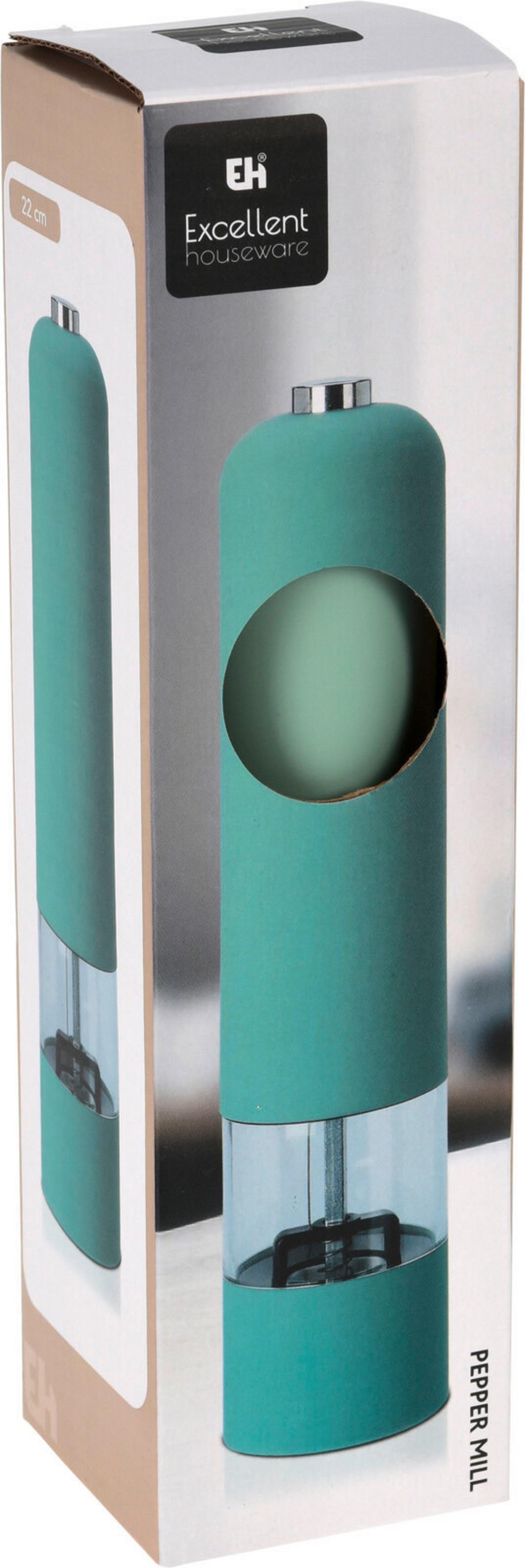 Elektromos Borsőrlő Miller - sötétzöld/krém, Modern, műanyag (5,5/22,5cm)