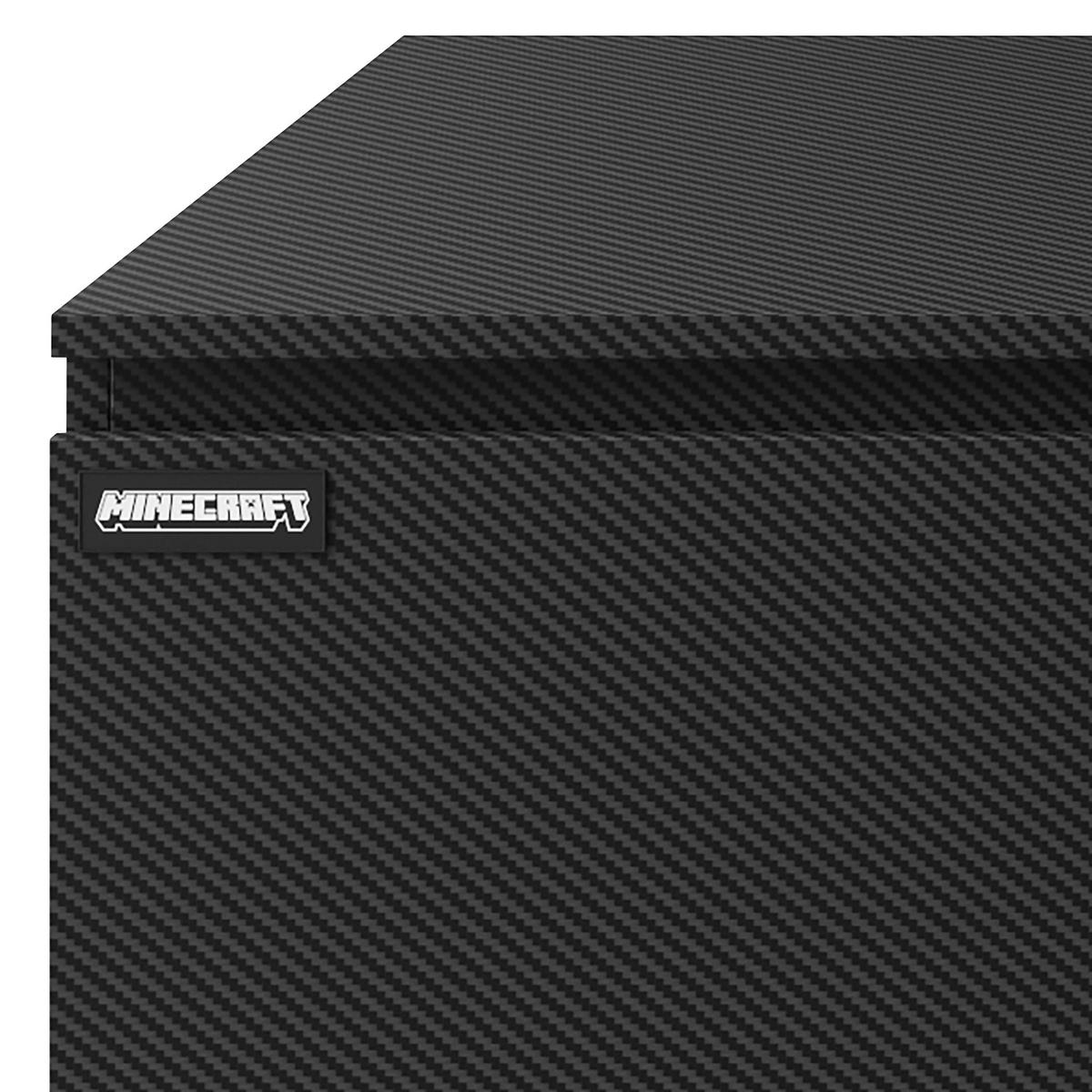 Lowboard Minecraft ca. 125x50x39 cm Schwarz - Schwarz, MODERN, Holzwerkstoff (125/50/39cm) - Minecraft