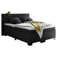 Boxspringbett in Schwarz ca. 140x200 cm inkl. Topper - Schwarz, Basics, Holzwerkstoff/Kunststoff (140/200cm) - Livetastic Boxspringbett in Schwarz ca. 140x200 cm inkl. Topper - Schwarz, Basics, Holzwerkstoff/Kunststoff (140/200cm) - Livetastic