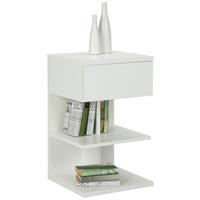 Noptiera SUN - alb, Modern, material pe bază de lemn (39/65/39cm) - Mömax