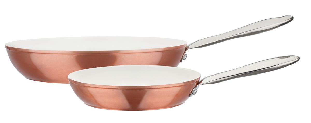 Set Ponev Copper, 2-Delni - bela/barve brona, Basics, kovina (20+28cm) - GSW