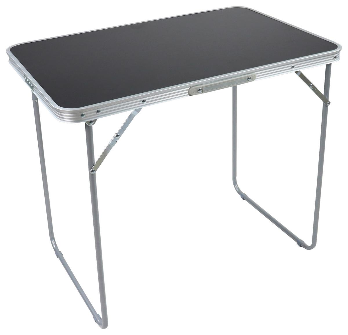 CAMPINGTISCH GALDAS M - Schwarz, Modern, Holzwerkstoff/Kunststoff (80/53/70cm) - Ambia Garden