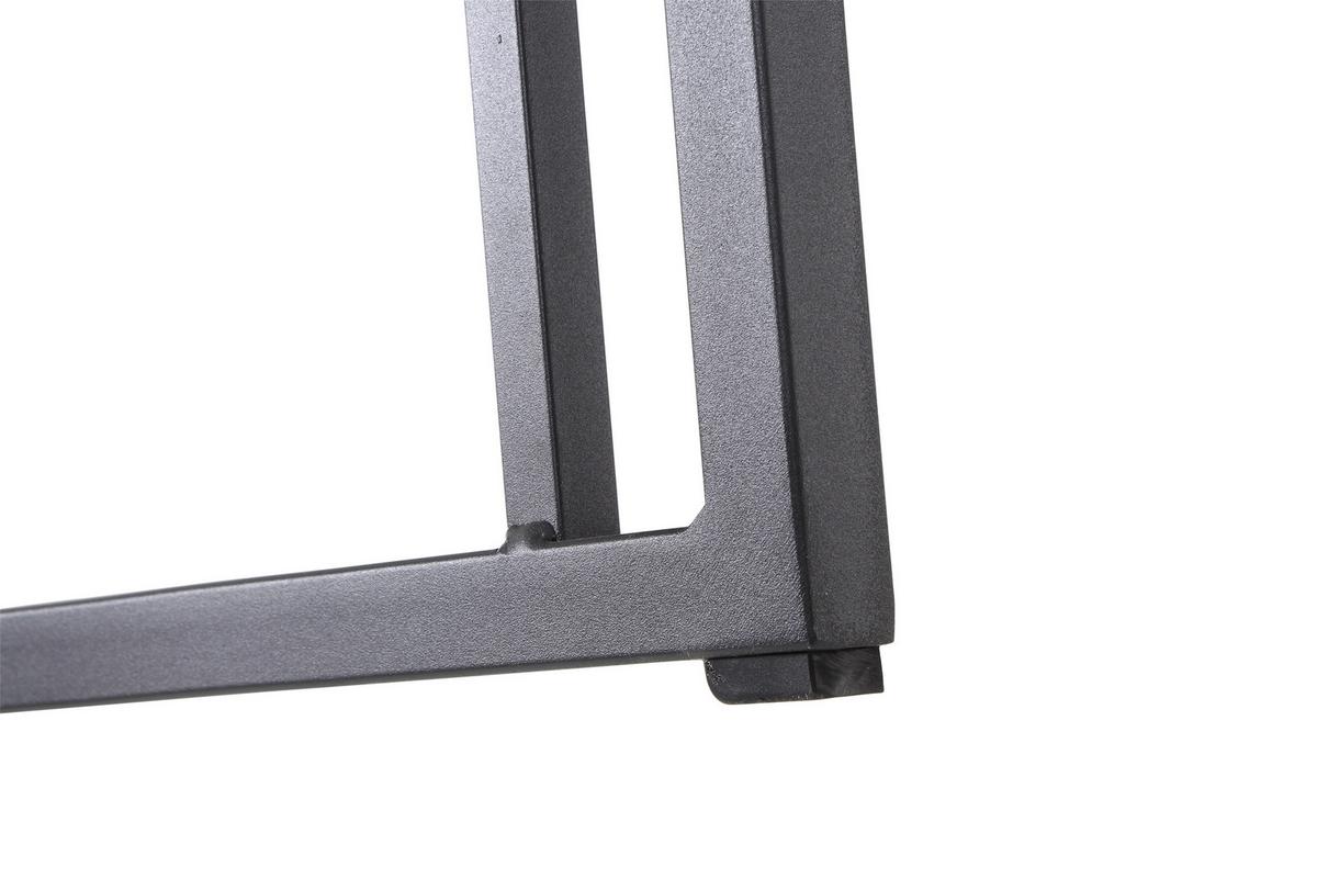 Gartenbeistelltisch Ramo Anthrazit - Anthrazit, Basics, Metall (33,5/50/40cm) - Siena Garden