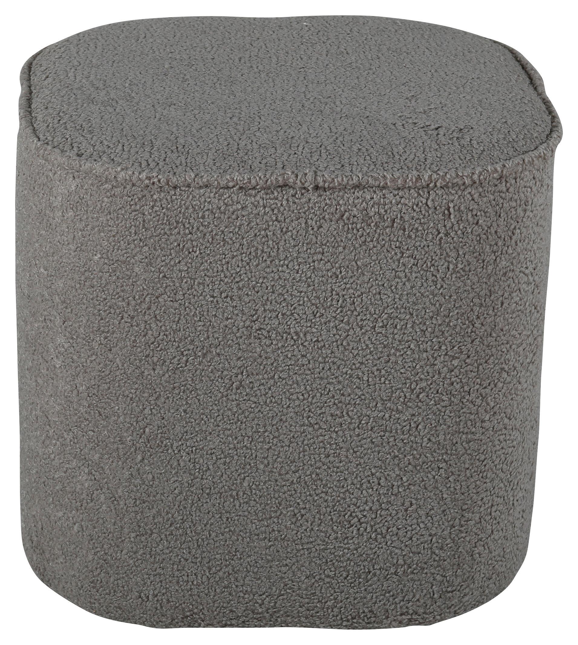 POUF PIFF - Grau, Design, Textil (44/41/44cm) - Livetastic