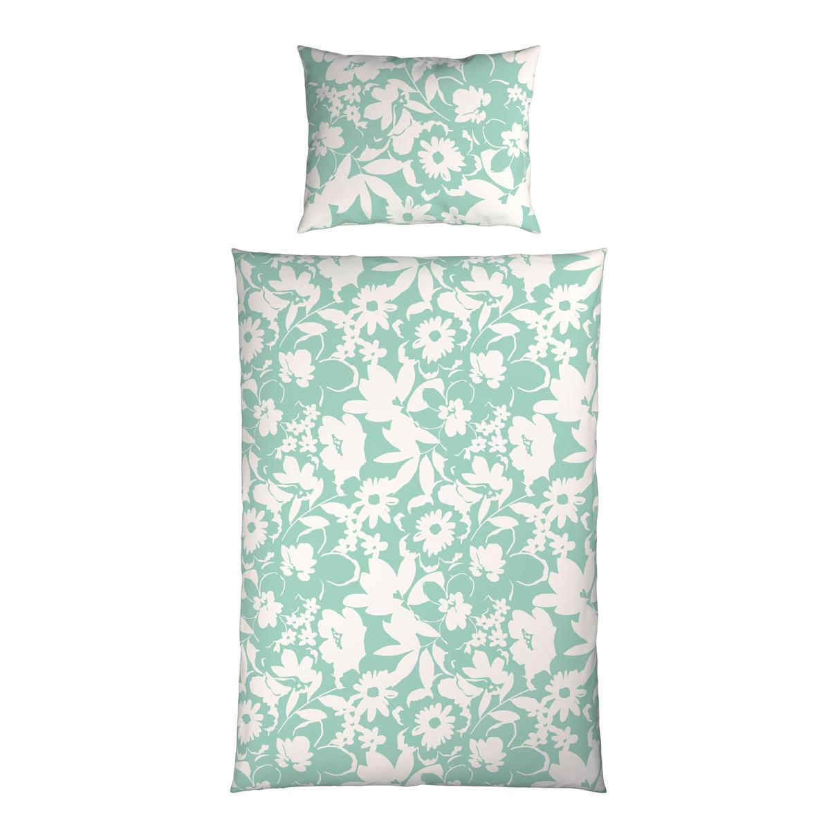 Posteljnina Floral - metino zelena, tekstil (140/200cm) - Mömax