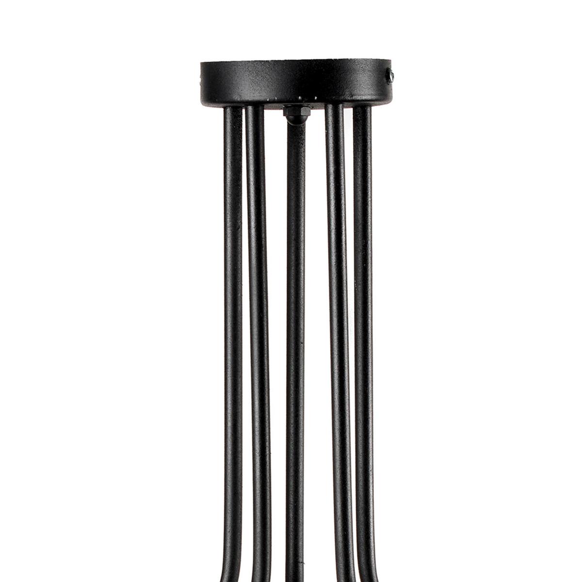 Deckenleuchte Denver Schwarz max. 6 Watt - Schwarz, Basics, Metall (55/45cm)