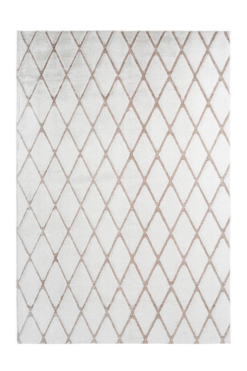 Hochflorteppich Vivica - Weiss/Beige, Design, Textil (160/230cm) - Kayoom