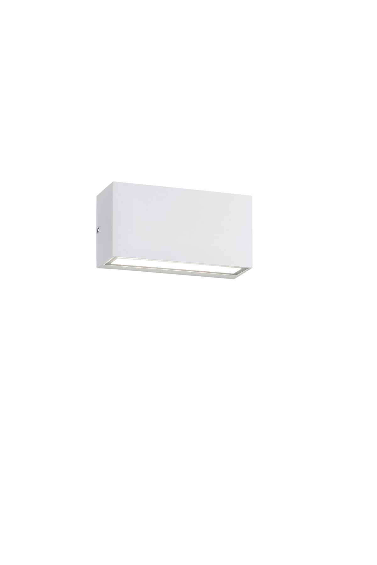 Außenwandleuchte Trent Weiß max. 10 Watt - Weiß, Design, Metall (14/5/7cm) - Trio Leuchten