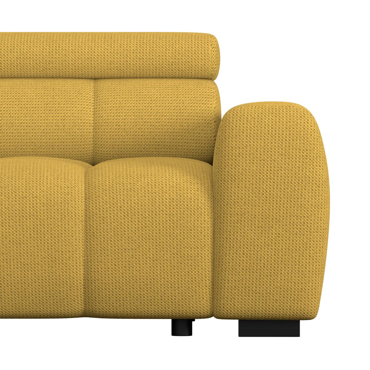 Kutna Garnitura Fargo S - boje senfa/crna, Trend, tekstil/plastika (168/285cm)