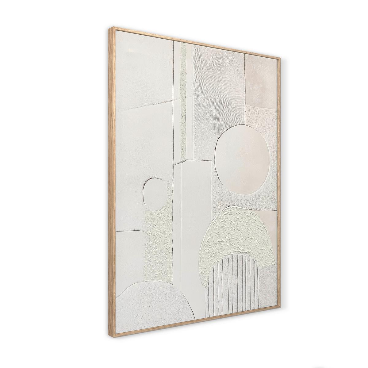 Leinwandbild CA Beige - Beige, Basics, Holz/Textil (70/100cm)