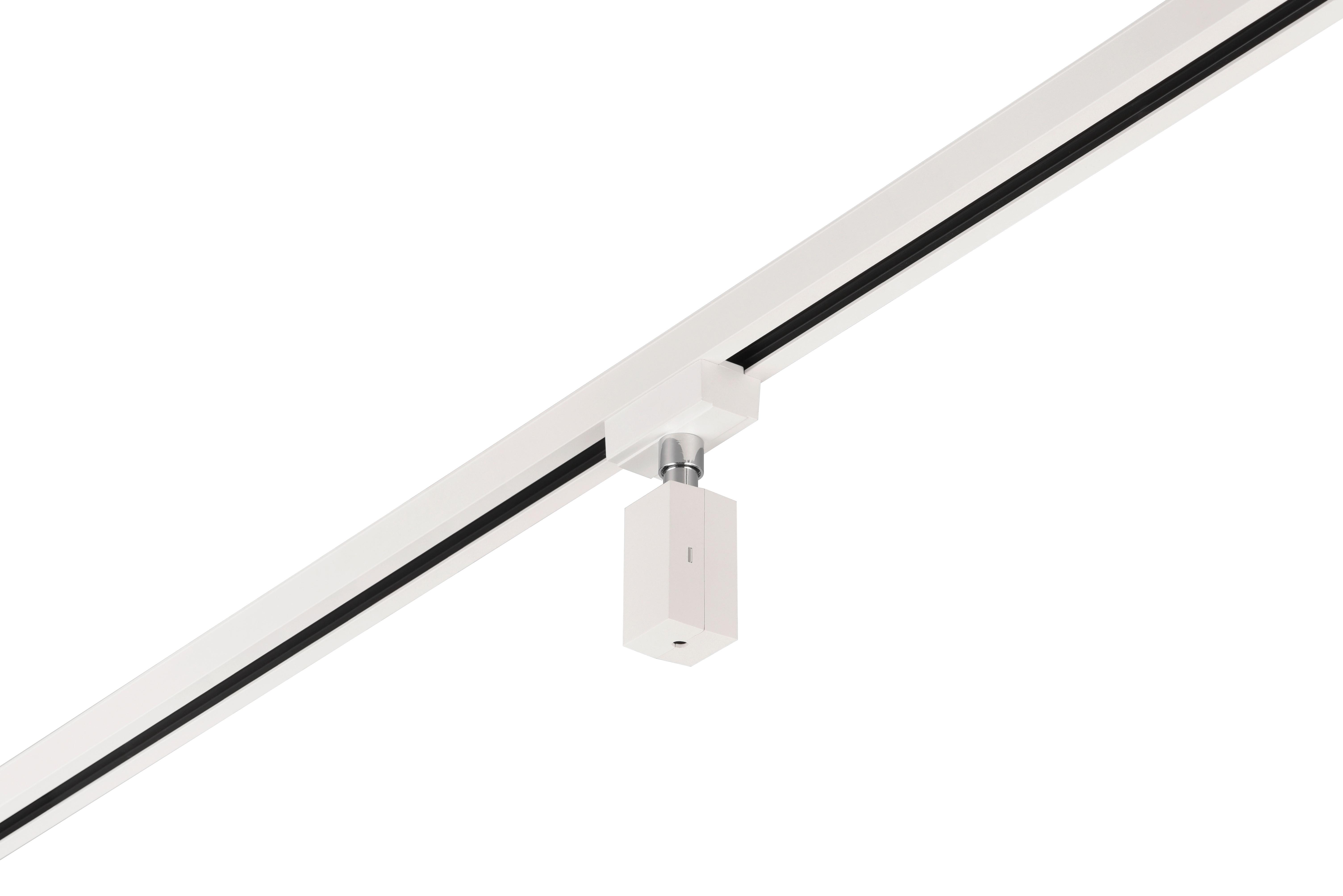 Schienensystem-Adapter Duoline in Weiß max. 60 Watt - Weiß, Basics, Kunststoff (6/10/3cm) - Trio Leuchten