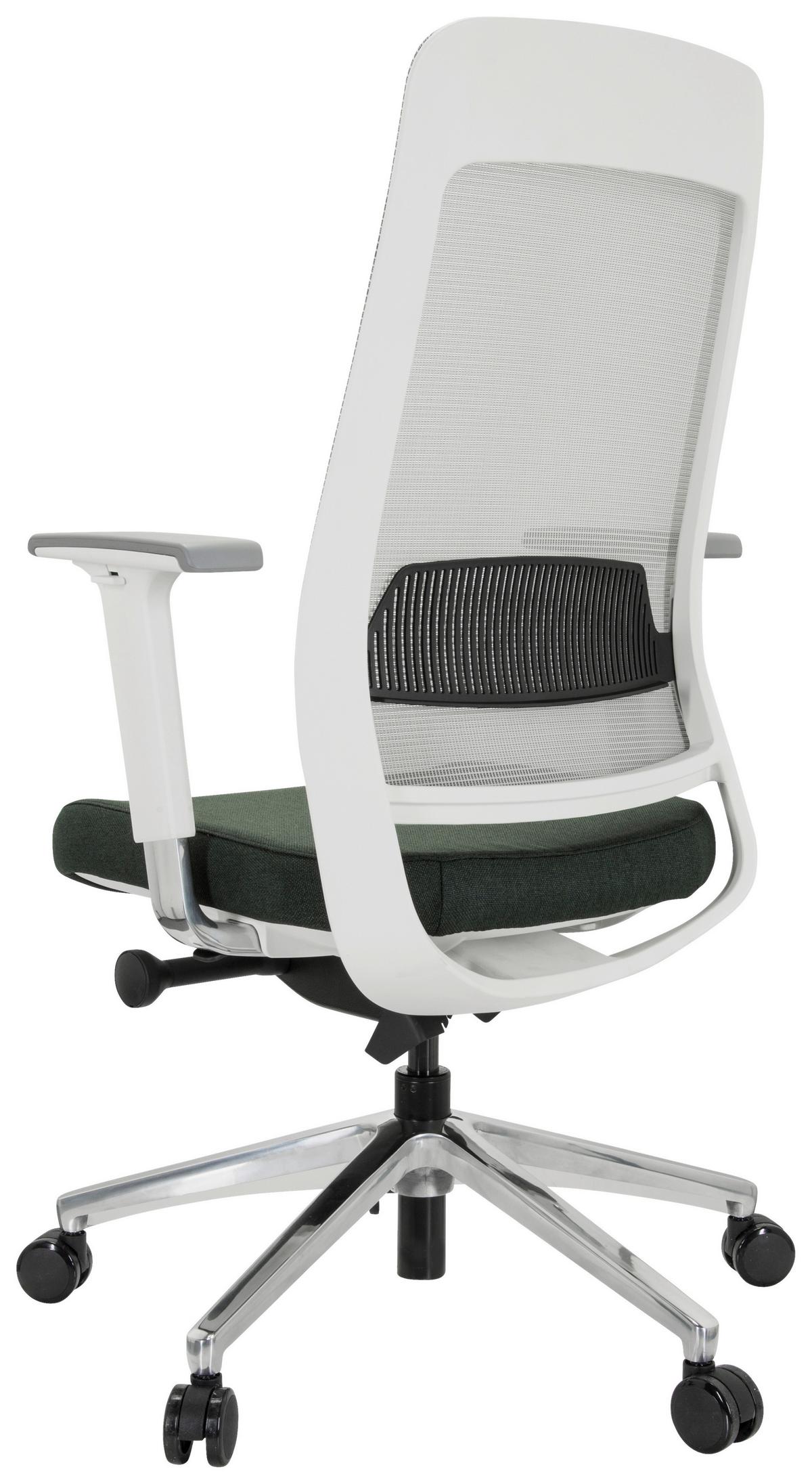Pisarniški Stol Chiaro T2 White, Črna, Siva - siva/črna, Moderno, kovina/umetna masa (67/118/63cm) - MID.YOU