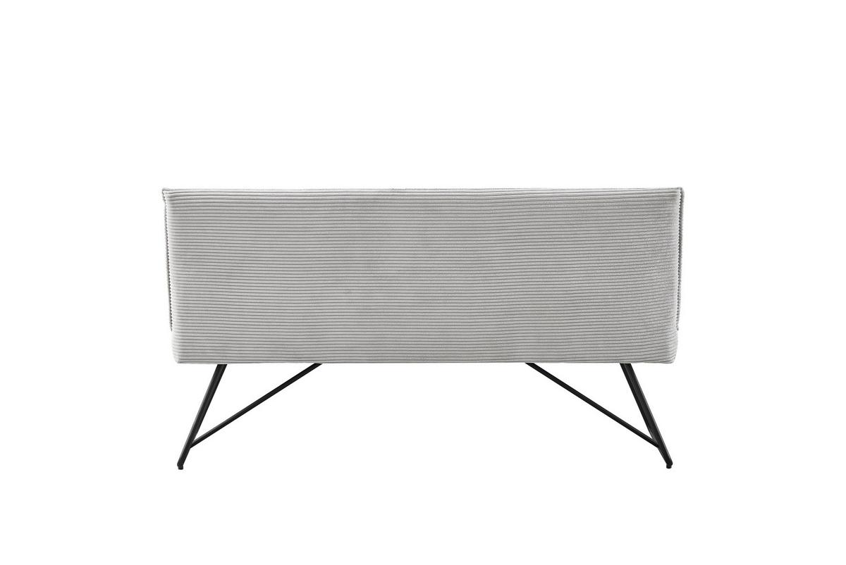 Ülőpad Cora - fekete/szürke, Modern, textil/fém - Mömax