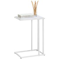 STOLIK BOCZNY PROMO - biały, Design, materiał drewnopochodny/metal (40/30/60cm) - Carryhome