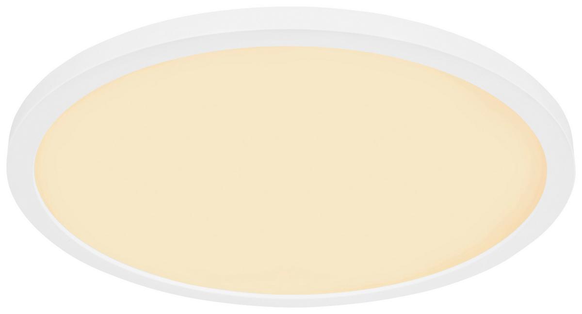 Stropna Led-svetilka Sapana, S Sijalko - bela/opal, Basics, umetna masa (42/2,5cm)