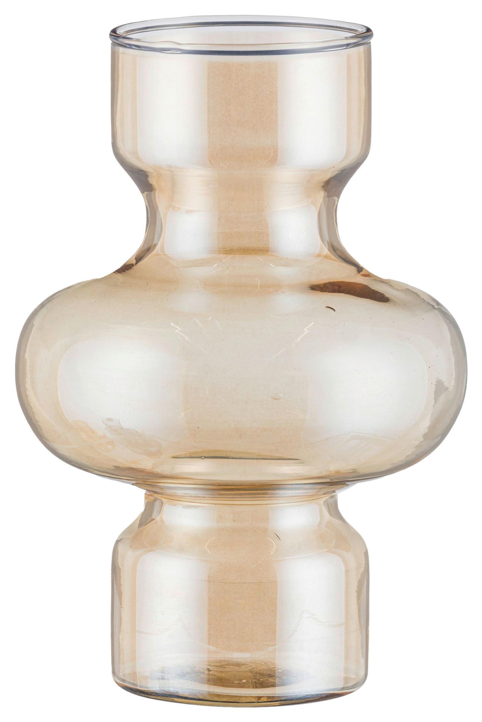 Dekovase Bloom Goldfarben - Goldfarben, Konventionell, Glas (15/22/15cm) - Modern Living