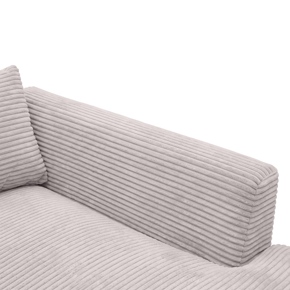 Ecksofa Pedro Rosa - Schwarz/Rosa, MODERN, Kunststoff/Textil (300/190cm) - Mömax