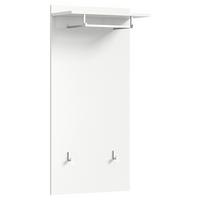 Garderobni Panel Prego, Bela Visok Sijaj - bela/visoki sijaj, Design, leseni material (55/114/27cm) - Xora