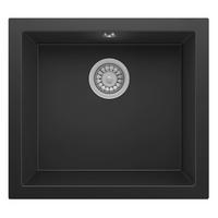 Spüle Nelson Schwarz - Schwarz, Trend, Stein (52/22/47cm) - Respekta
