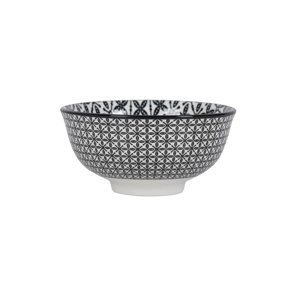 Dipschale Shiva Schwarz/Weiß - Schwarz/Weiß, LIFESTYLE, Keramik (11,7/5,6cm) - Mömax