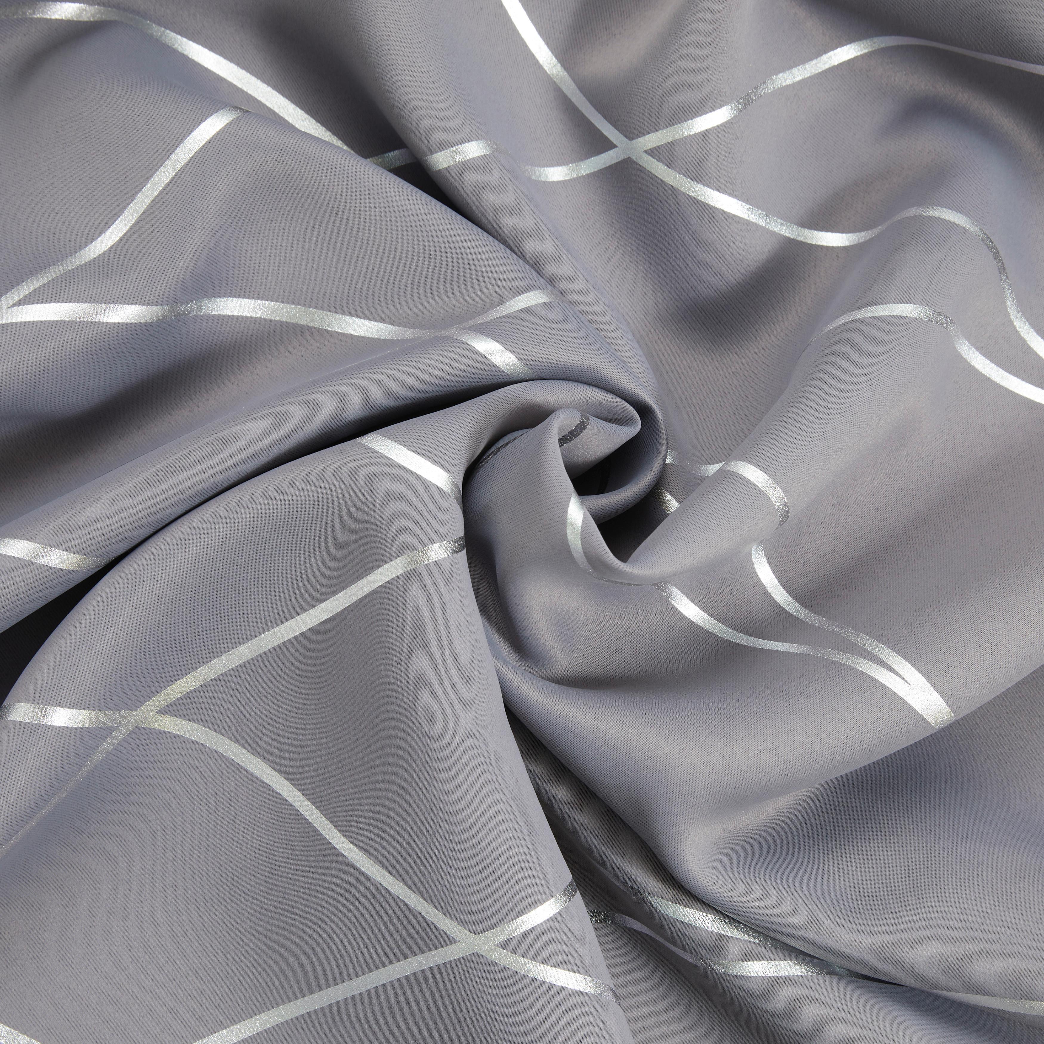 MÖRKLÄGGNINGSGARDIN GLAMOUR -AKT- - silver/antracit, Lifestyle, textil (140/245cm) - Mömax