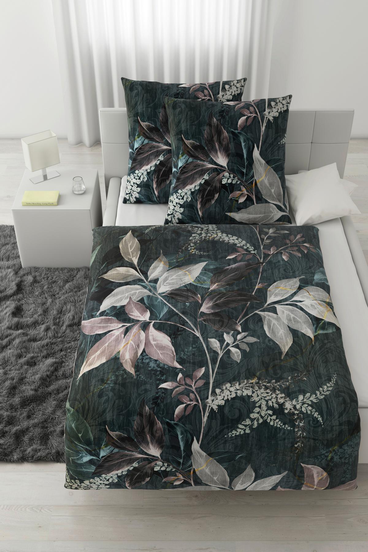 Bettwäsche Chiara XXL Anthrazit ca. 200x200cm - Anthrazit, KONVENTIONELL, Textil (200/200cm) - Modern Living