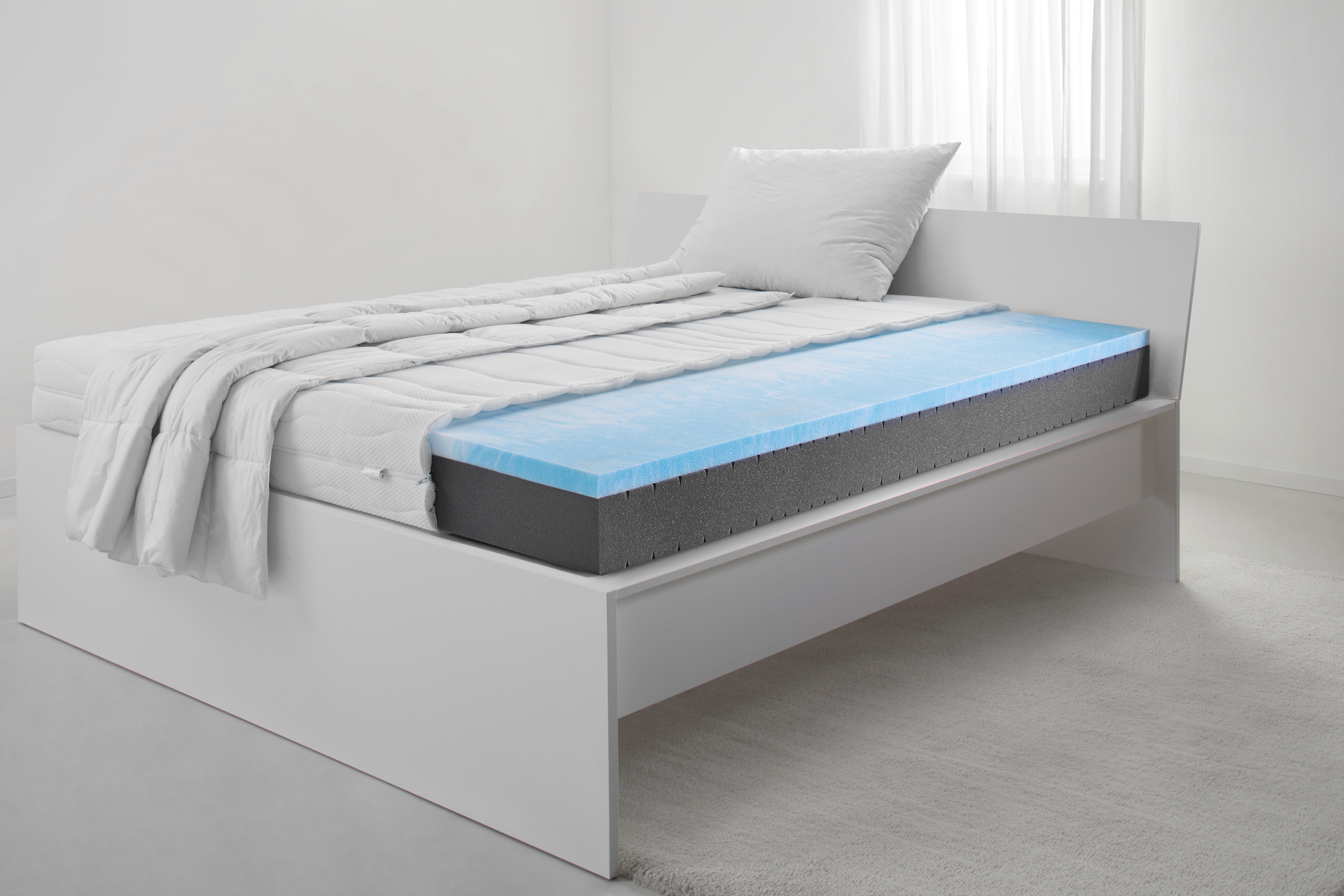 Matratze Nobi H3 ca. 90x200cm - Weiß, Textil (90/200cm) - Nadana