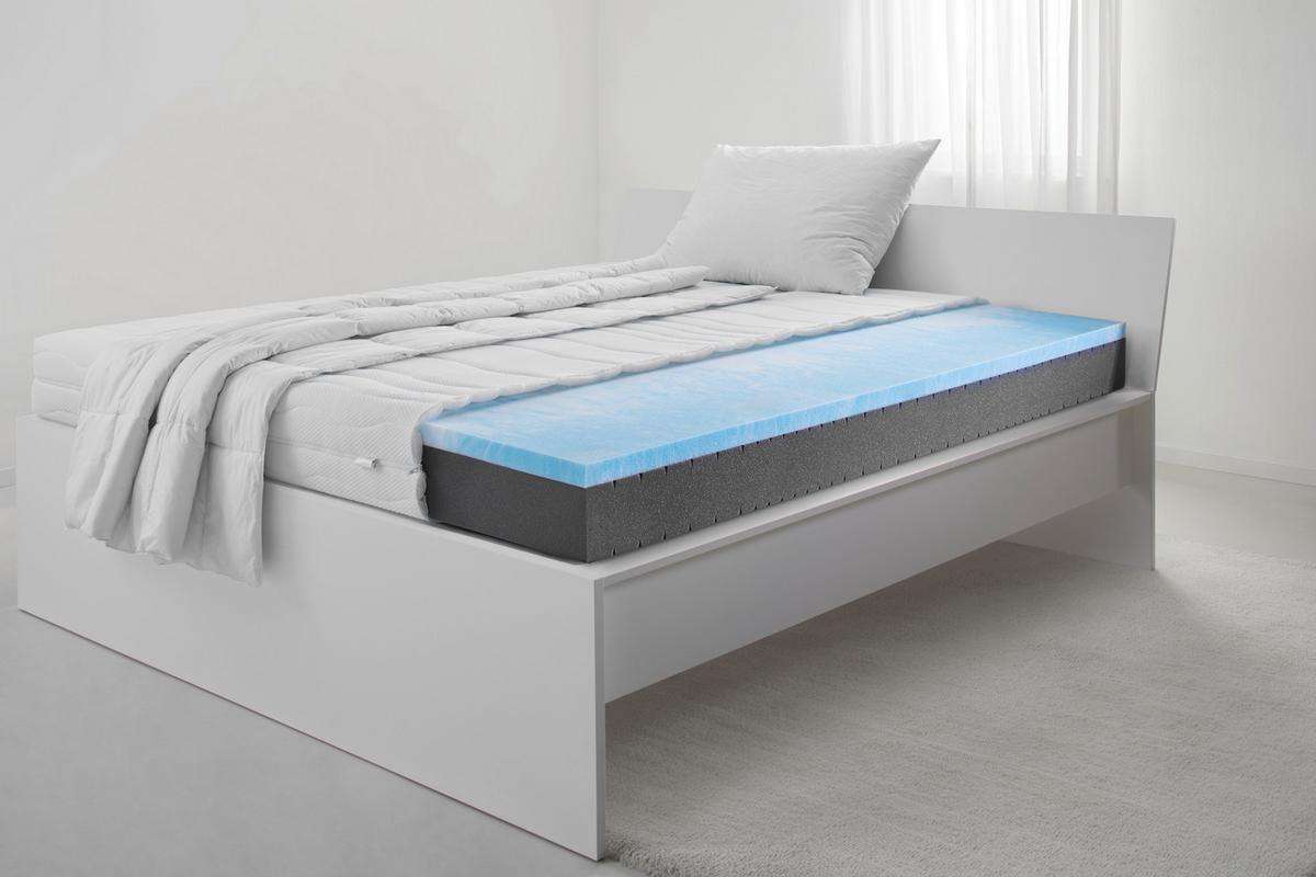 Matratze Nobi H3 ca. 90x200cm - Weiß, Textil (90/200cm) - Nadana