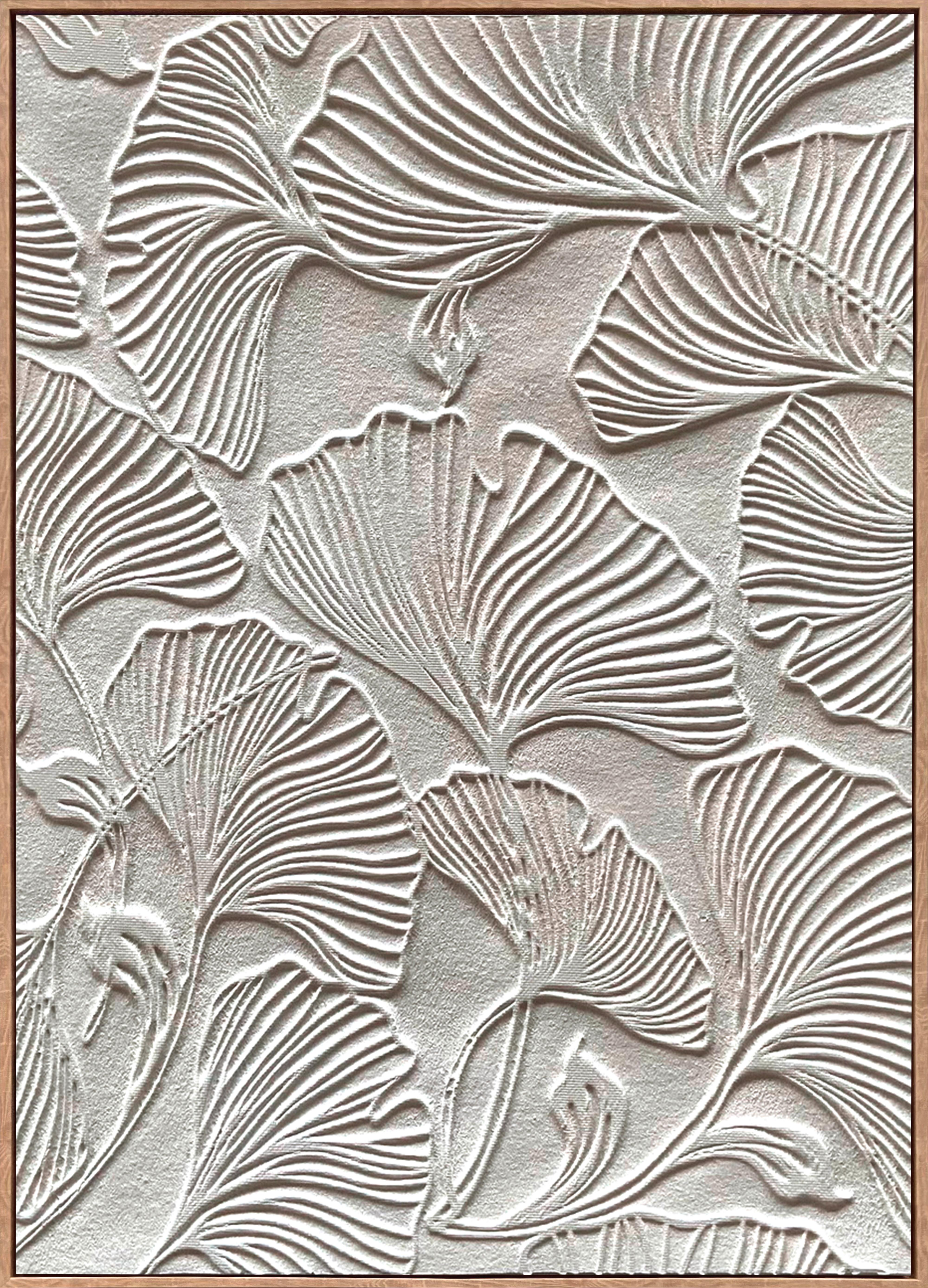 Keilrahmenbild Denise in Weiß ca. 100x140cm - Weiß/Naturfarben, MODERN, Holz/Kunststoff (100/140cm) - Premium Living
