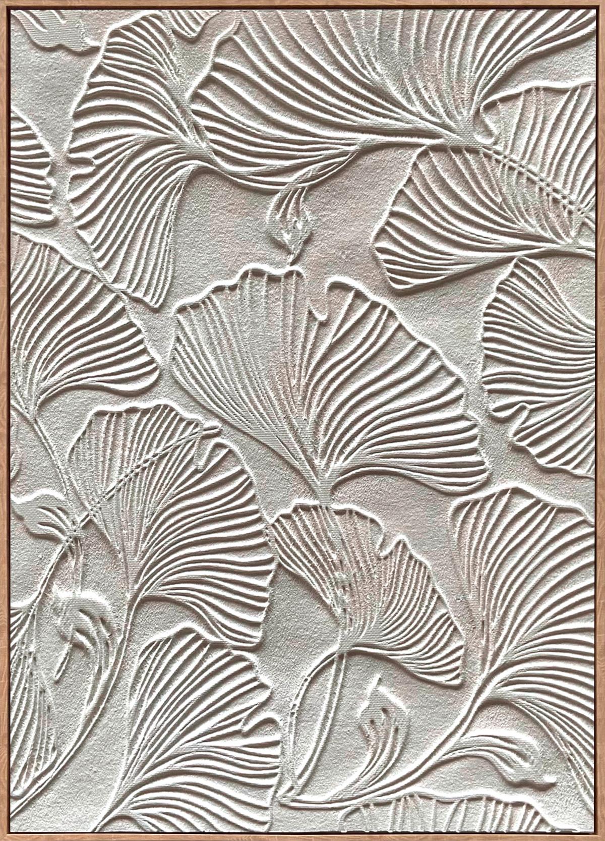 Vászonkép Denise - natúr színű/fehér, Modern, műanyag/textil (100/140cm) - Premium Living