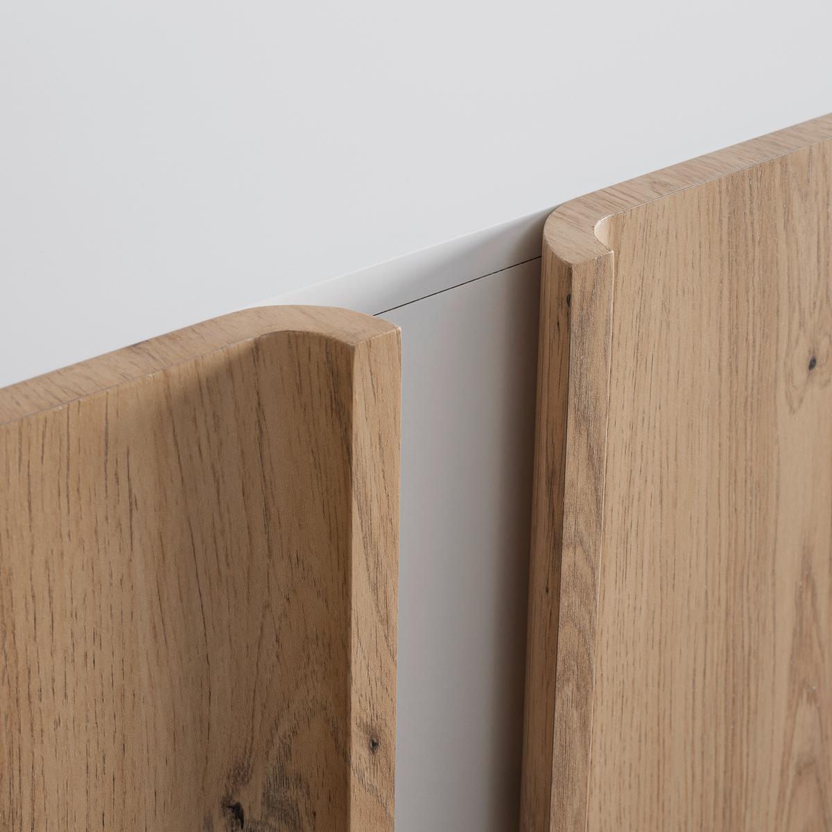 Sideboard Vira Weiß/Kieferfarben Echtholz - Weiß/Kieferfarben, MODERN, Holz (110/83/43cm) - Bessagi Home