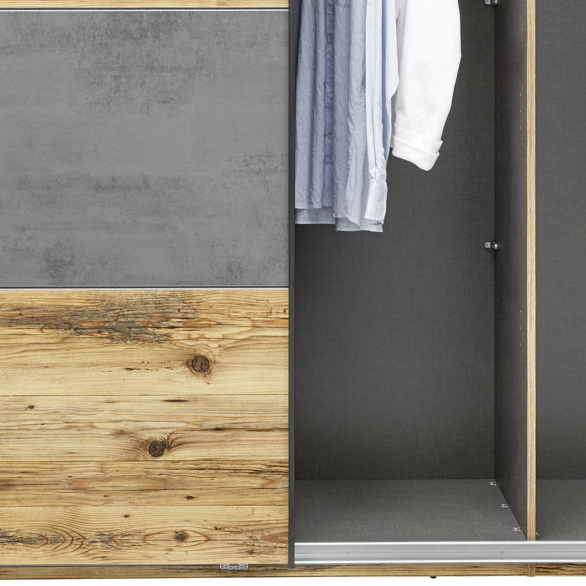 Ormar S Kliznim Vratima Alicante - siva/boje smreke, Moderno, drvni materijal/metal (270/210/60cm) - Modern Living