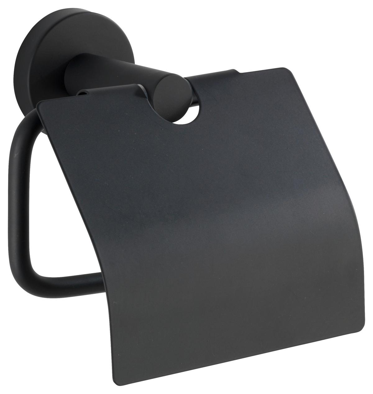 UCHWYT NA PAPIER TOALETOWY BOSIO BLACK - czarny, Basics, metal (15/13,5/7cm) - Wenko