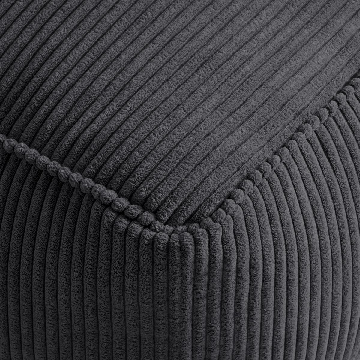 Hocker Caroline Anthrazit - Anthrazit, MODERN, Textil (80/38/50cm) - Mömax