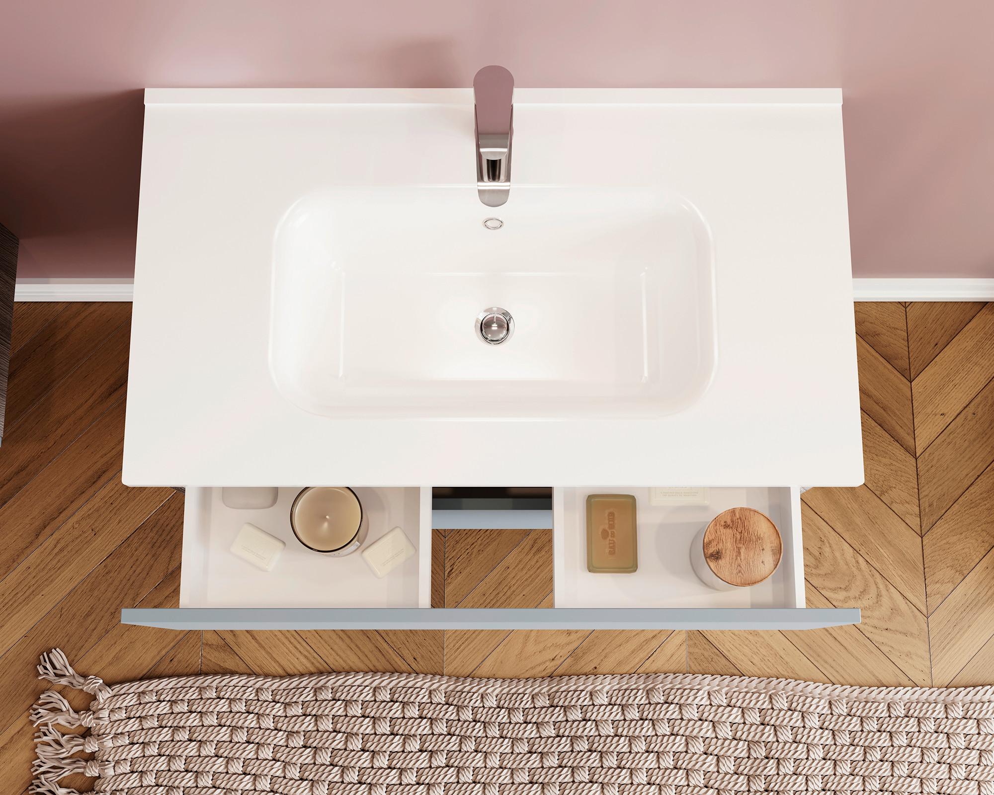 Umivaonik Canova - bijela, Moderno, keramika (81/46cm)