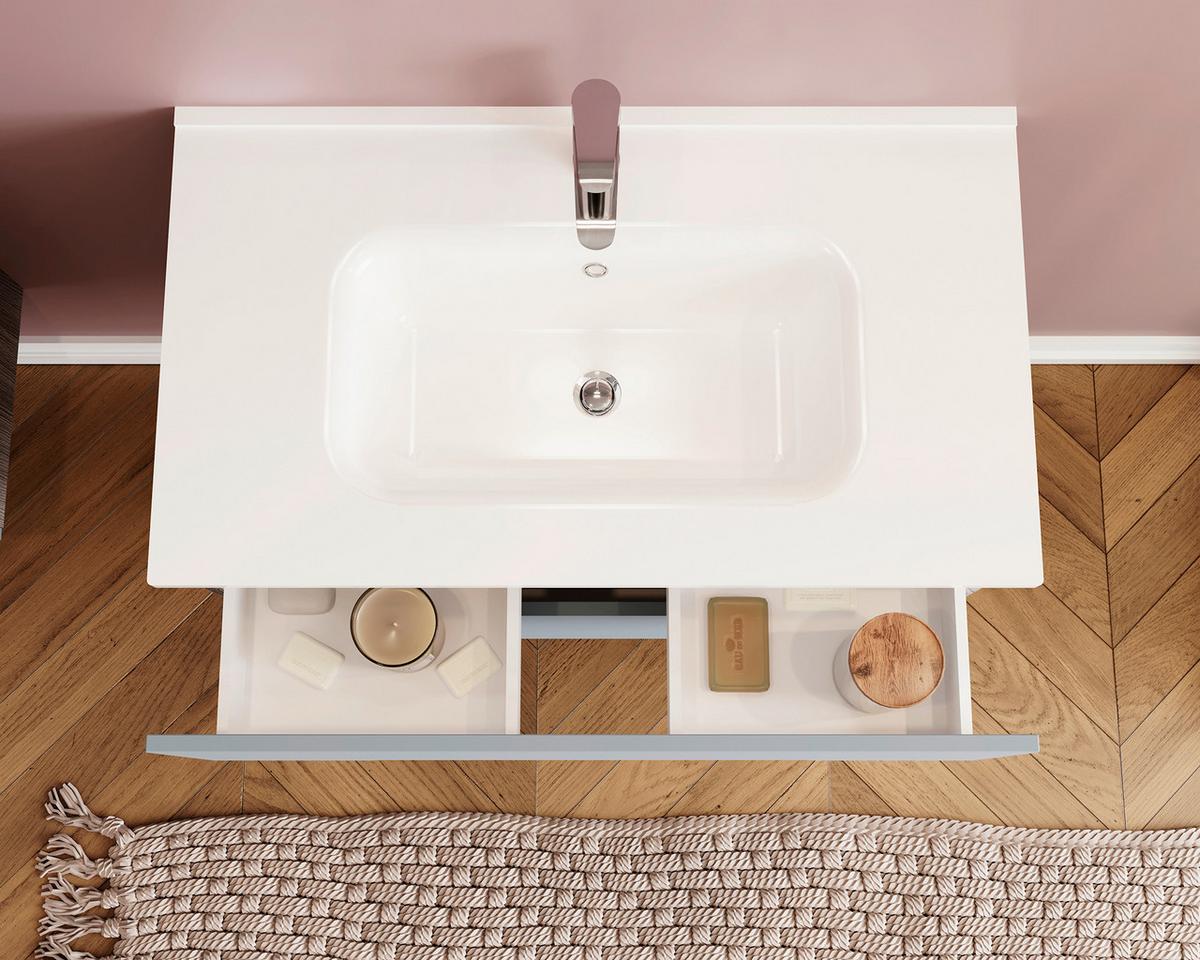 Umivaonik Canova - bijela, Moderno, keramika (81/46cm)