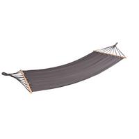 Hängematte Hawaii Anthrazit - Anthrazit/Braun, Basics, Holz/Kunststoff (100/0,6/280cm) - Gardenson