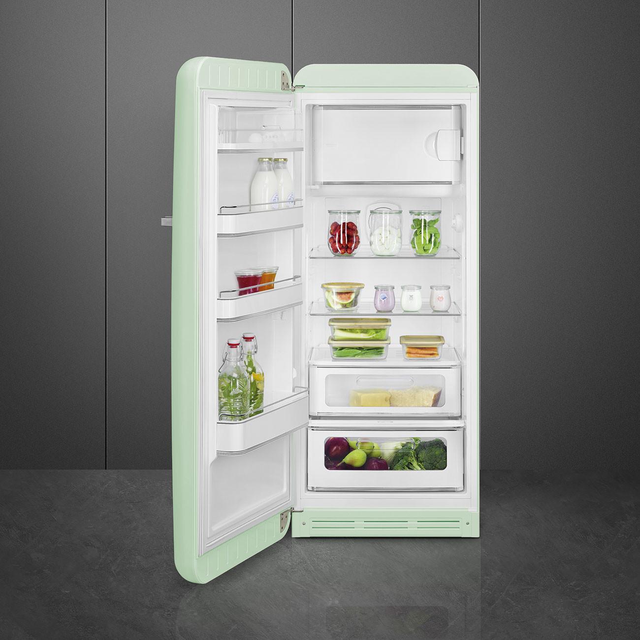 Kühlschrank FAB28LPG5 in Pastelgrün - Pastellgrün, MODERN, Glas/Metall (60/153/72,8cm) - SMEG