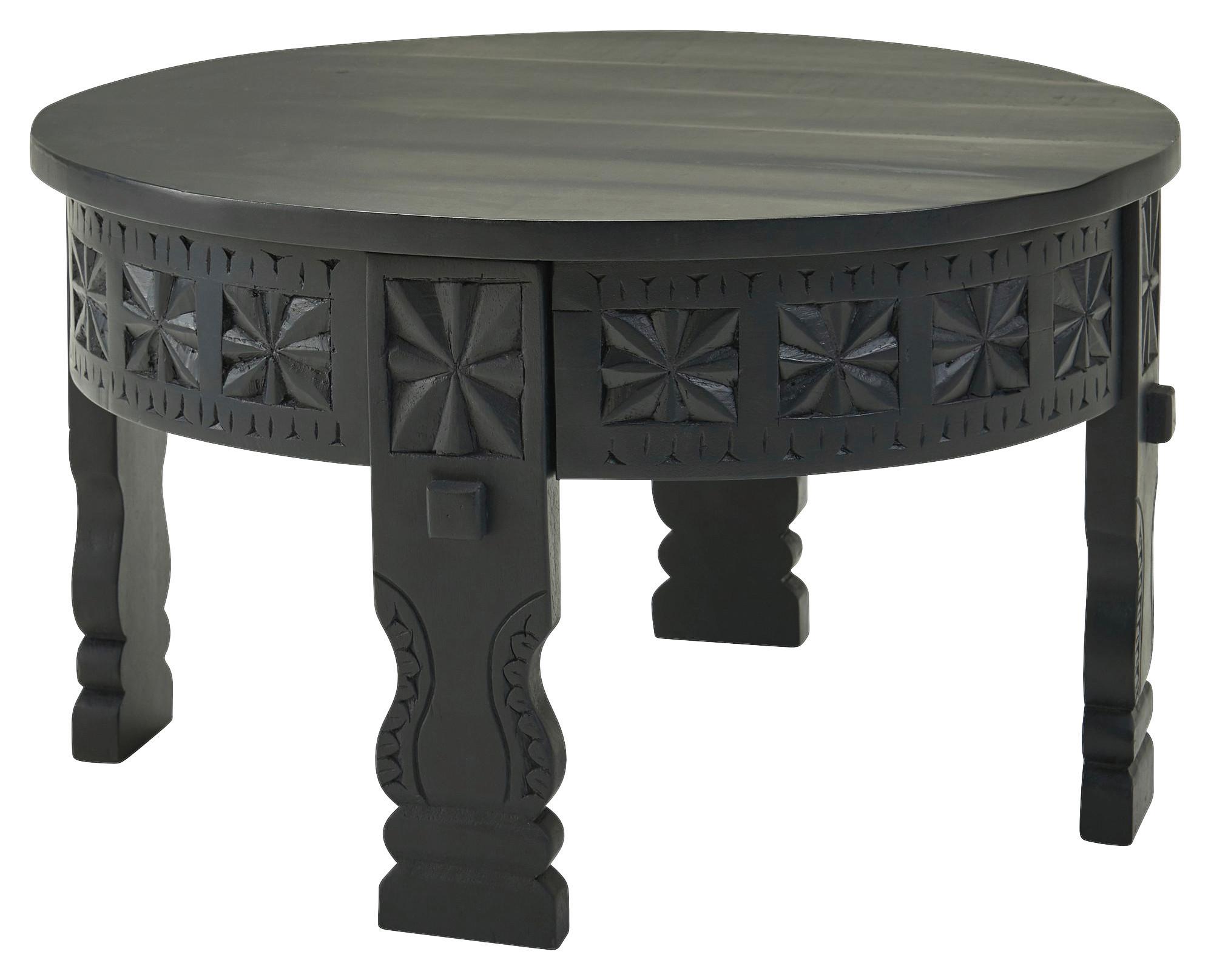 Klubska Miza Wohnling - črna, Moderno, les (60/60/36cm) - MID.YOU