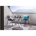 Vrtna Miza Sam - črna, kovina/umetna masa (60/70/60cm) - Mömax modern living Vrtna Miza Sam - črna, kovina/umetna masa (60/70/60cm) - Mömax modern living