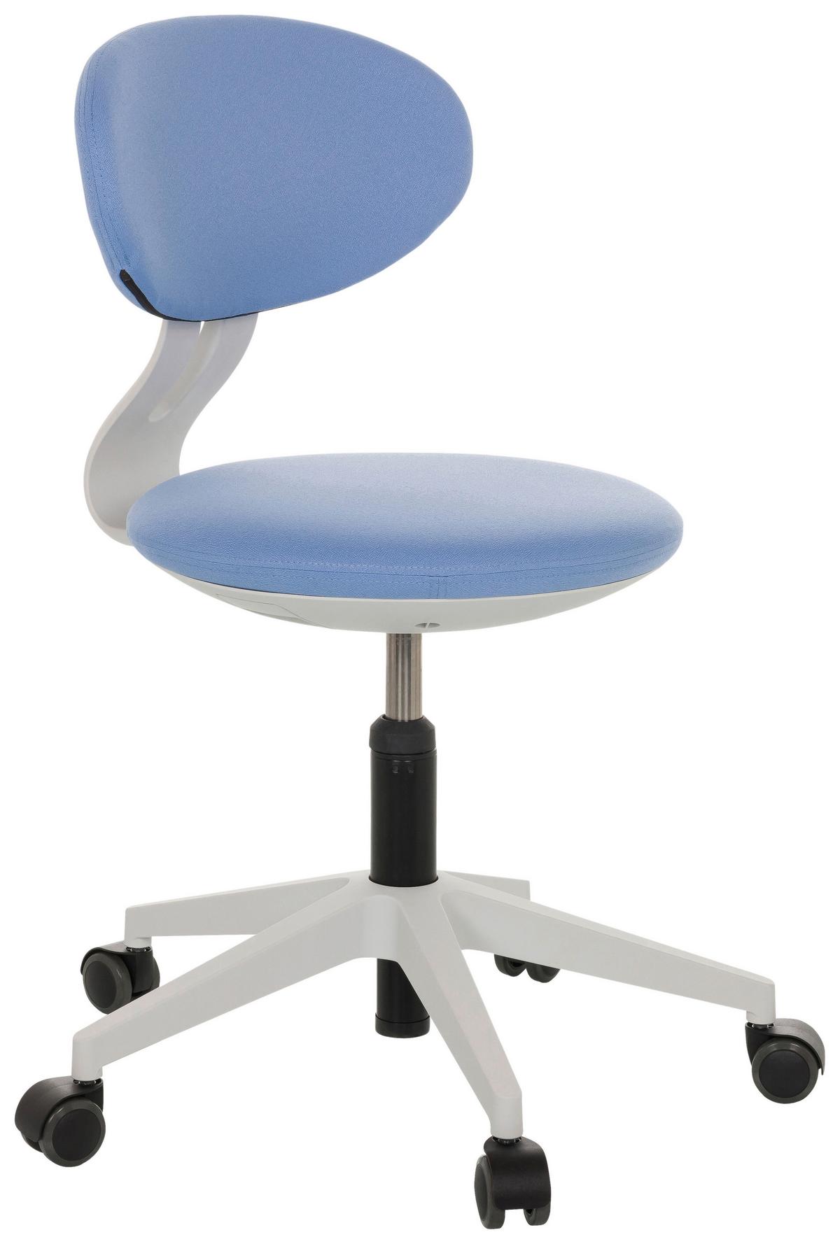 Jugenddrehstuhl Minimovo ca.42x66-87x52cm Blau - Blau/Grau, Basics, Kunststoff/Textil (42/66-87/52cm) - MID.YOU