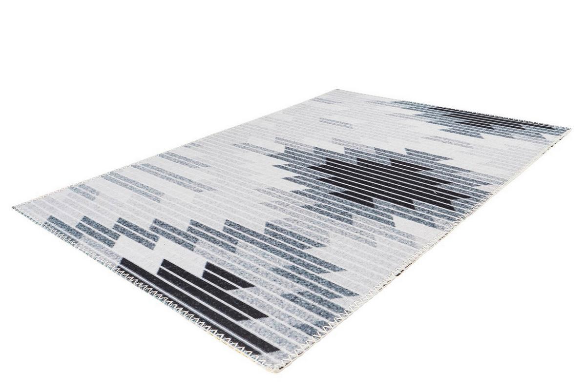 FLACHWEBETEPPICH MAYA 500 GRAU 120CM X 180CM - Grau, Design, Textil (120/180cm) - Kayoom