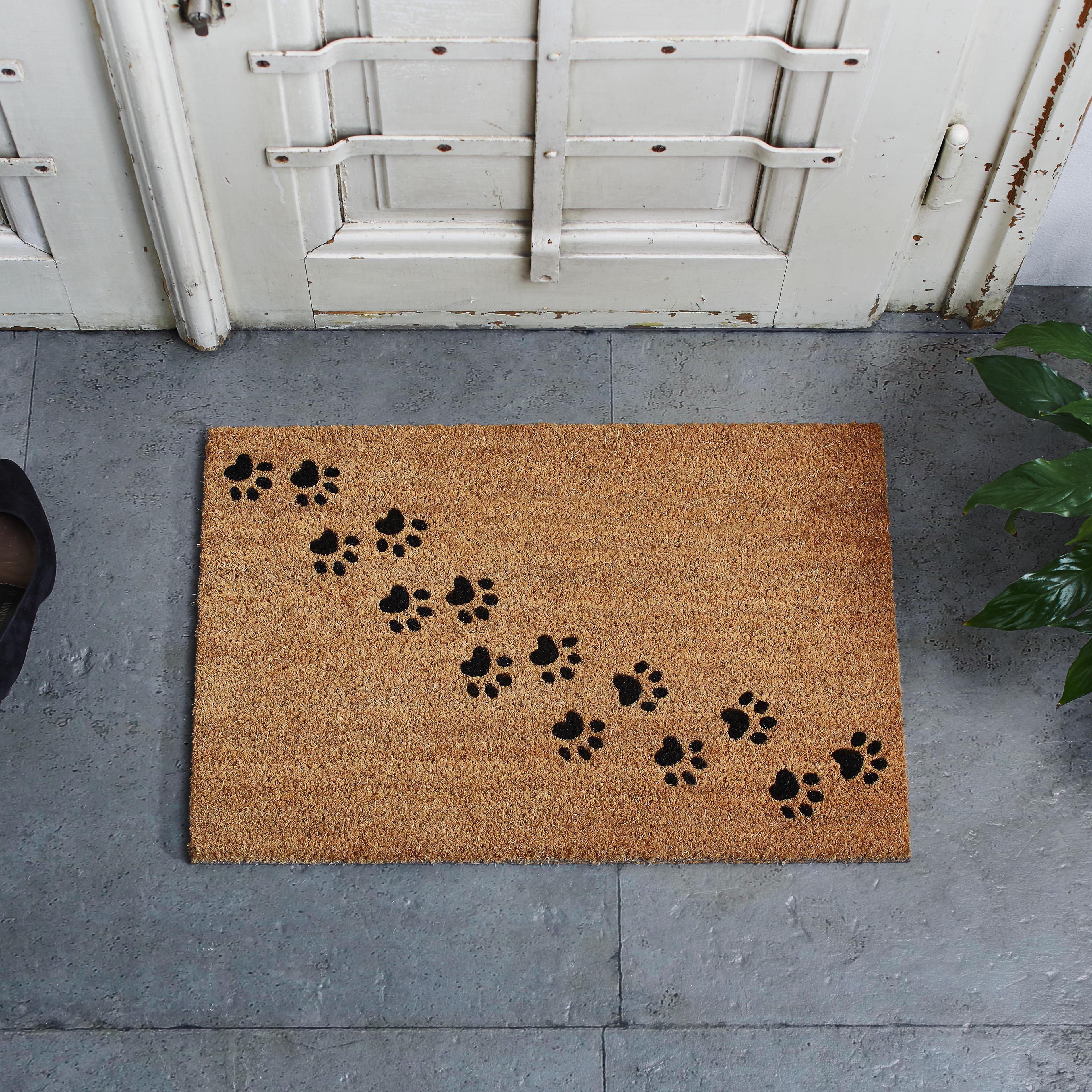 FUßMATTE in Braun ca. 40x60cm 'Track' - Braun, MODERN, Textil - Bessagi Home