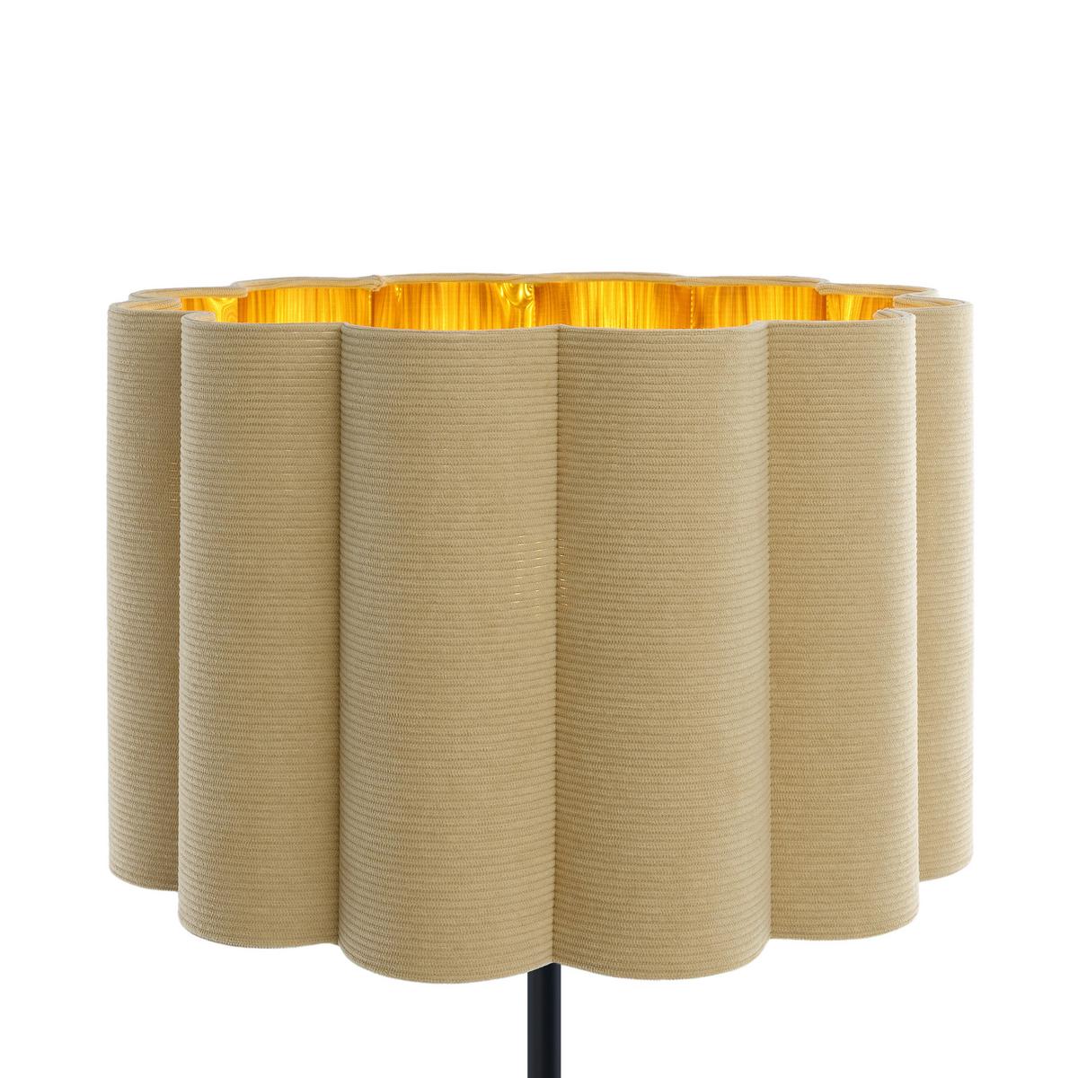 LAMPA STOJĄCA LUNA - beżowy/czarny, Trend, tworzywo sztuczne/metal (40/150cm) - Novel