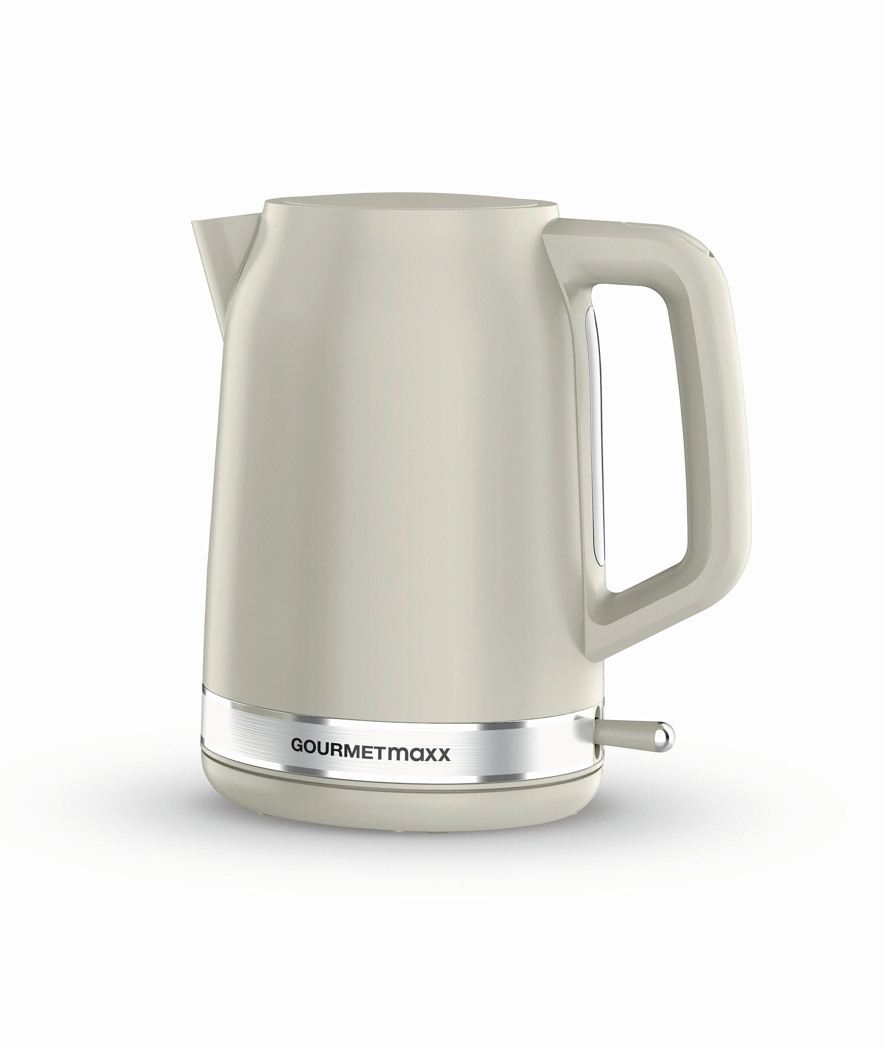 CZAJNIK ELEKTRYCZNY 13896 - kremowy, Basics, tworzywo sztuczne (22,1/15,6/23,7cm) - GOURMETMAXX